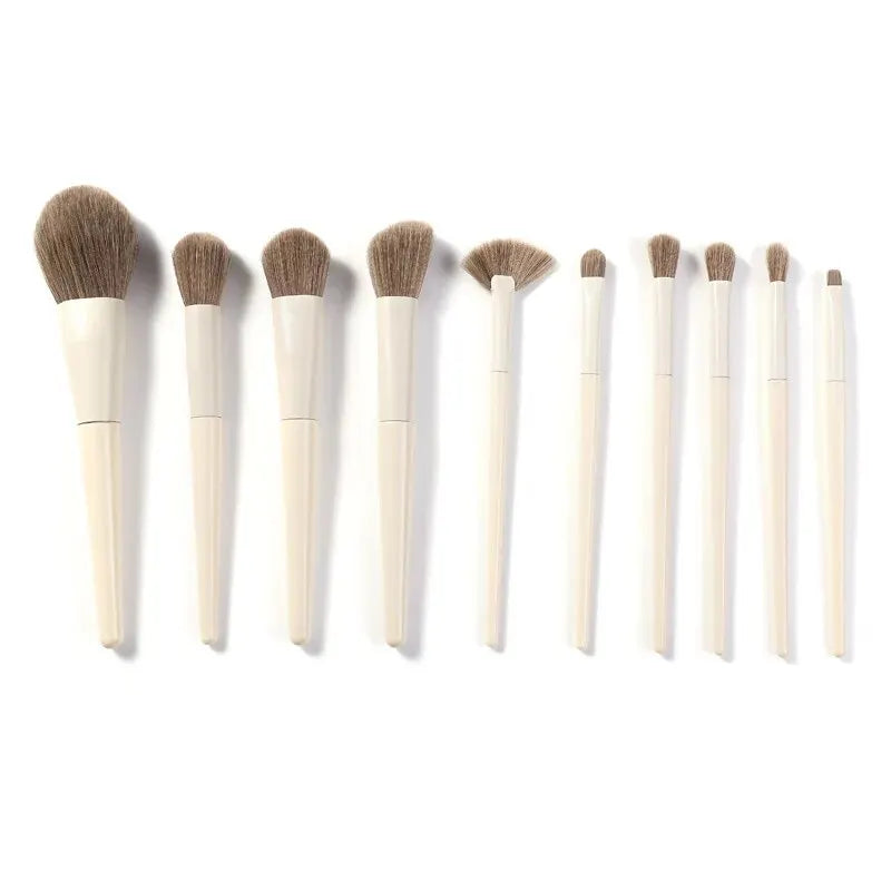 Mocha & Cream Brush Set - AureliaBelle.