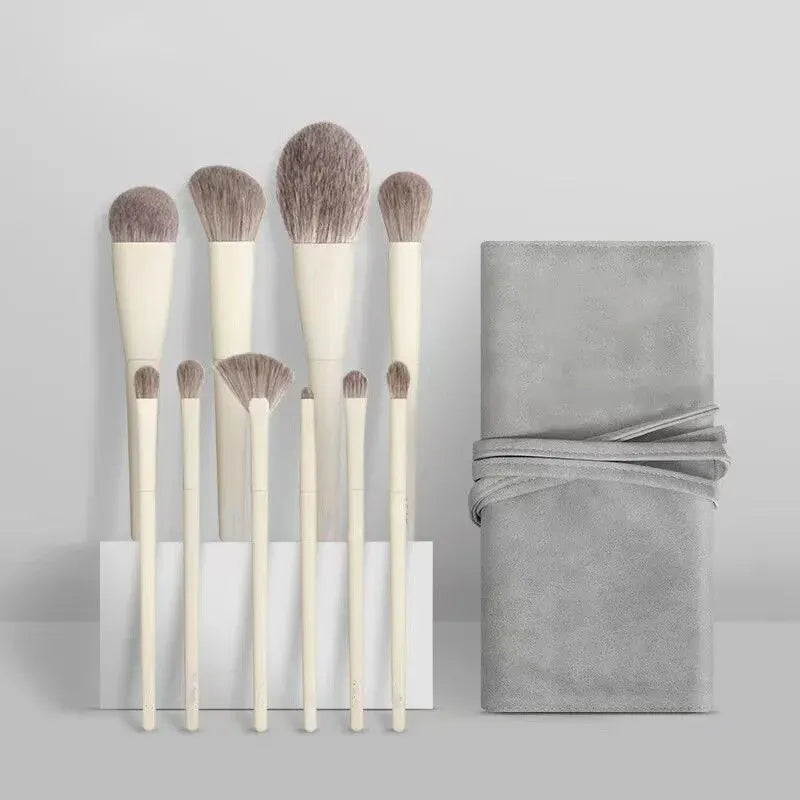 Mocha & Cream Brush Set - AureliaBelle.