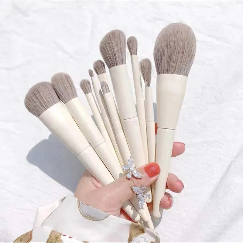 Mocha & Cream Brush Set - AureliaBelle.